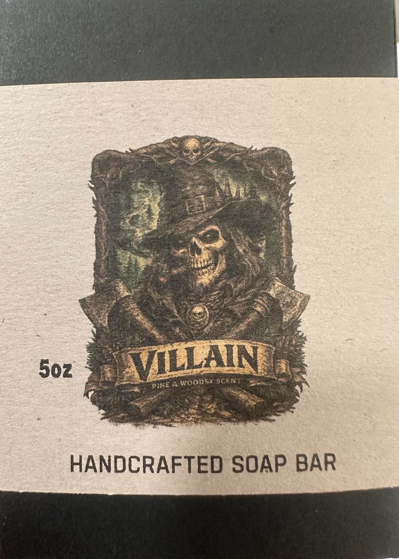 VILLAIN Handmade Cold Process Soap 5.5 OZ | Fresh & Clean Pine Scent