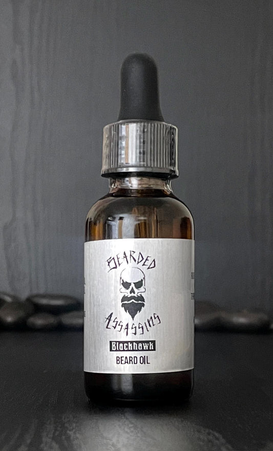 Blackhawk Beard Oil 1oz | Cedarwood, Sweet Orange & Vetiver | Premium Beard Oil for Soft, No-Itch Beard