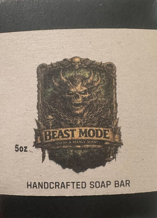 BEAST MODE Cold Process Handmade Soap 5.5oz | Unisex Scent | Woodsy Citrus