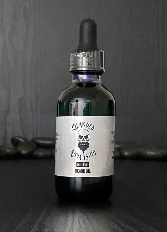 50 Cal Beard Oil 2oz | Spiced Mahogany & Bay Leaf | Premium Beard Oil for Soft, No-Itch Bear