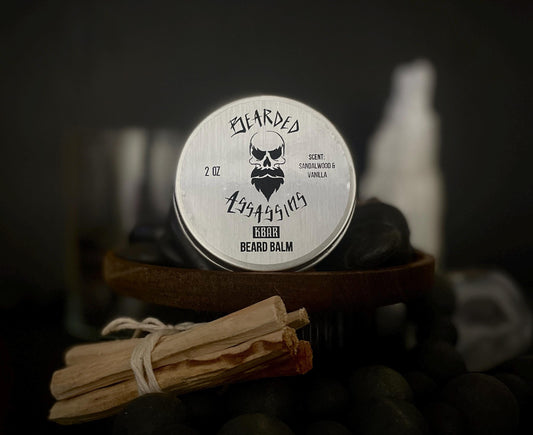 KBAR Beard Balm 2oz | Sandalwood & Vanilla | Premium Beard Balm for Hold, Softness & No Itch