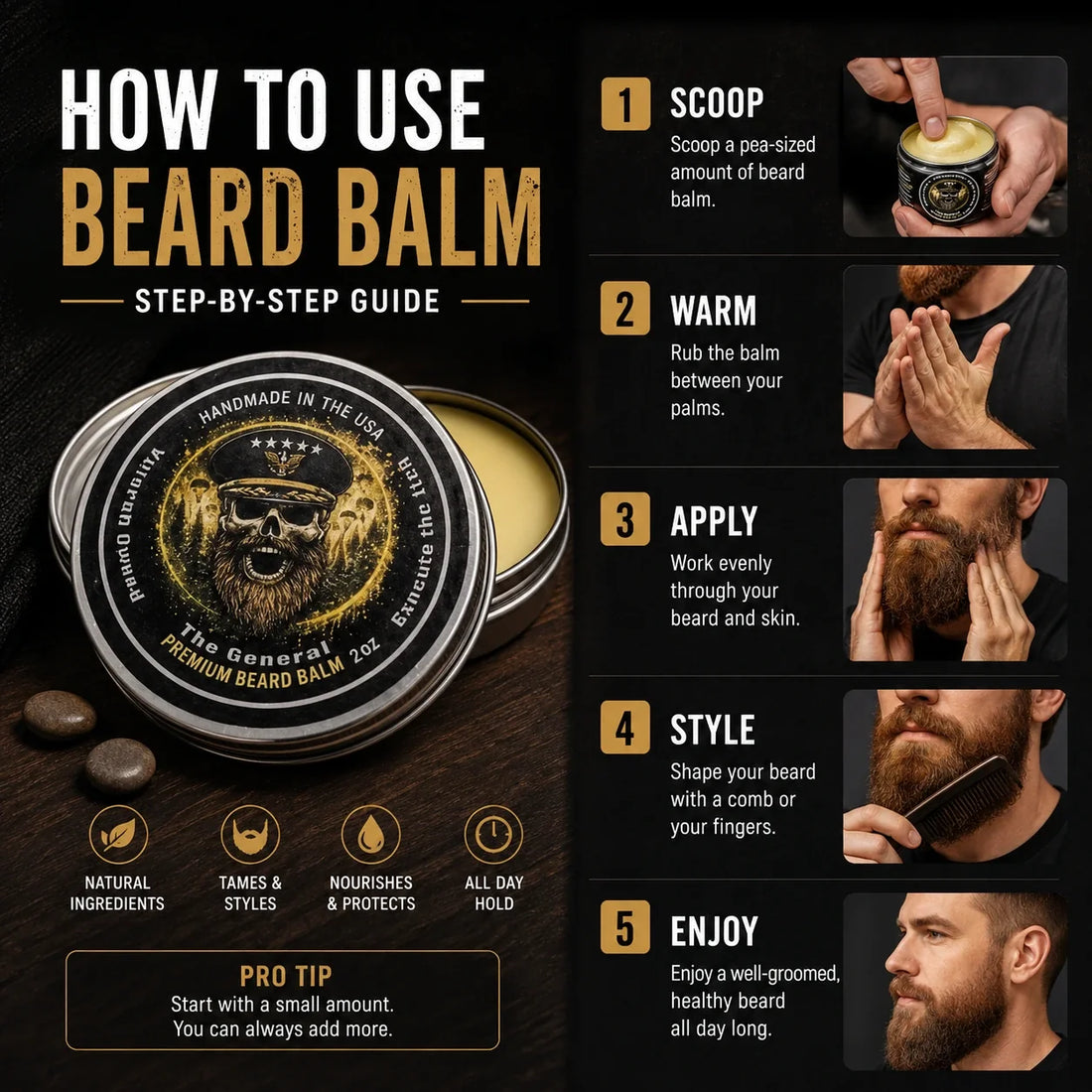 How to Use Beard Balm – Step-by-Step Guide