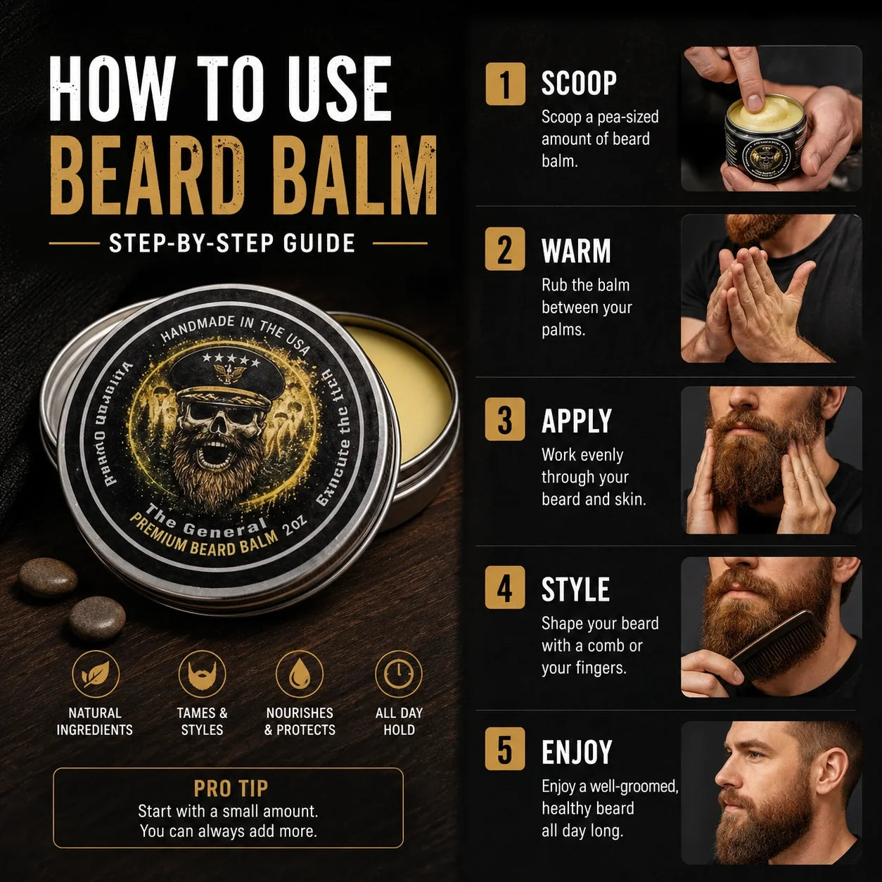 How to Use Beard Balm – Step-by-Step Guide