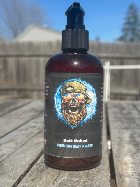 8 oz Butt Naked Beard Wash