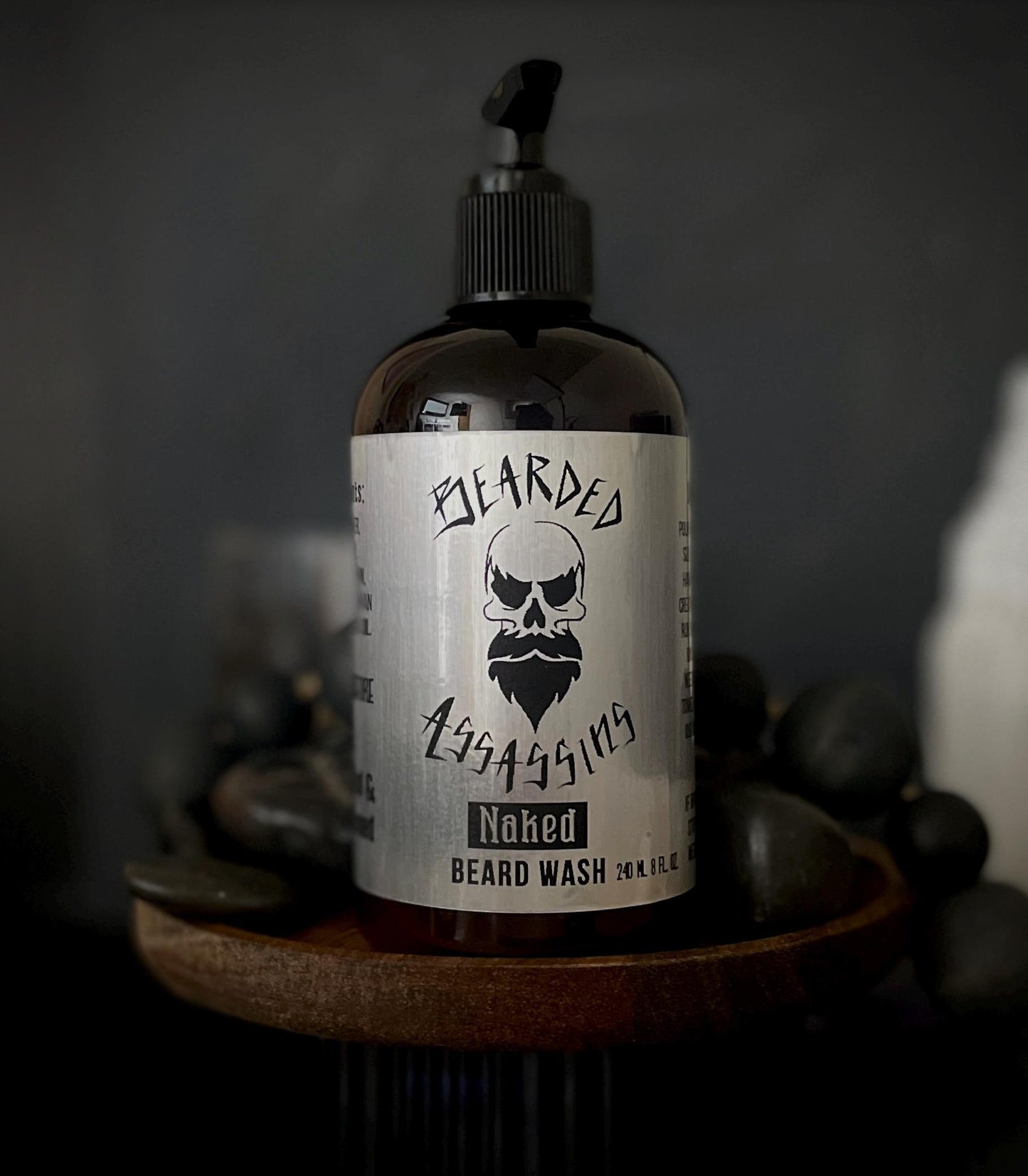 Fragrance Free NAKED Beard Wash | Handcrafted for Men with Beards | 8oz | 4oz | Gentle Beard Shampoo for Sensitive Skin
