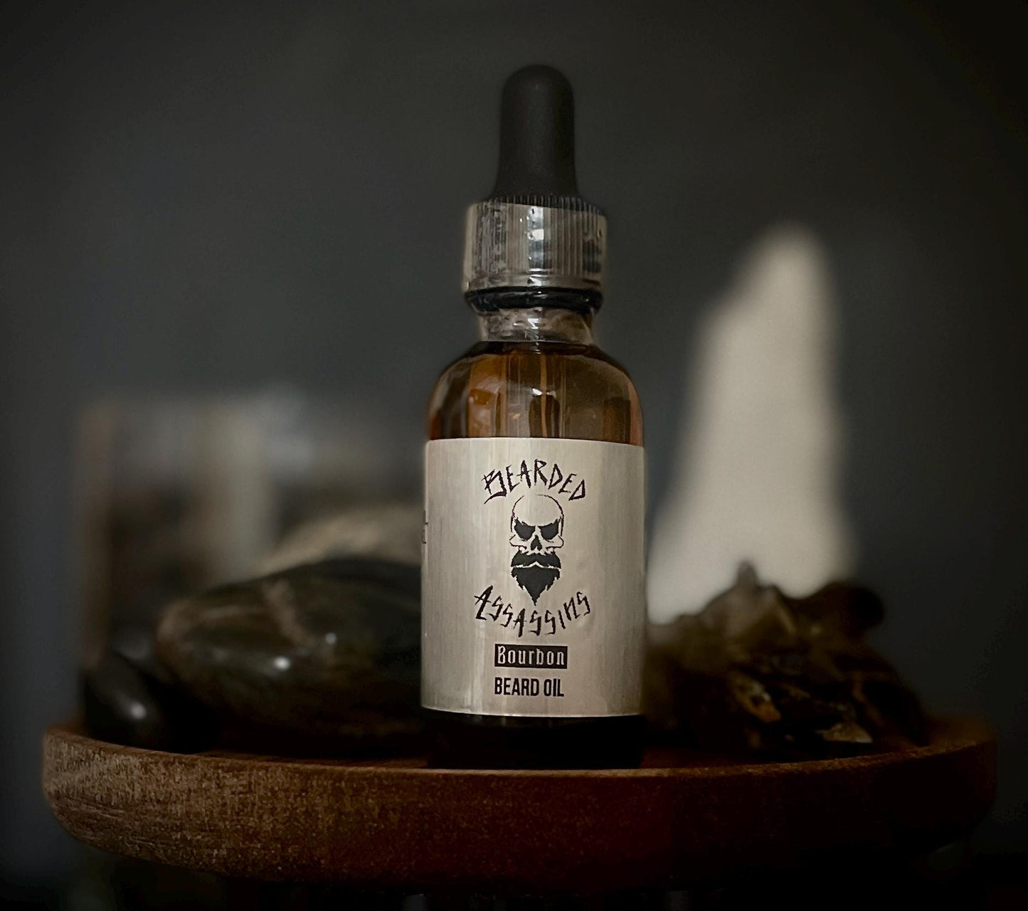 Officer's Club Beard Oil 1oz | Sweet & Smoky Bourbon Scent | Premium Beard Oil for Soft, No-Itch Beard