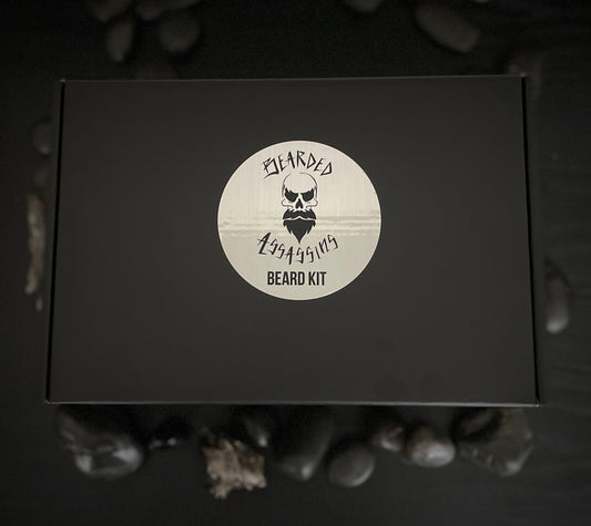 Bearded Assassins- On The Run BASIC BEARD KIT with Loved Premium Beard Oil, Beard Balm & Beard Wash