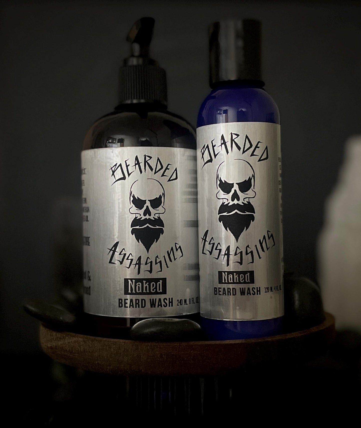 Fragrance Free NAKED Beard Wash | Handcrafted for Men with Beards | 8oz | 4oz | Gentle Beard Shampoo for Sensitive Skin