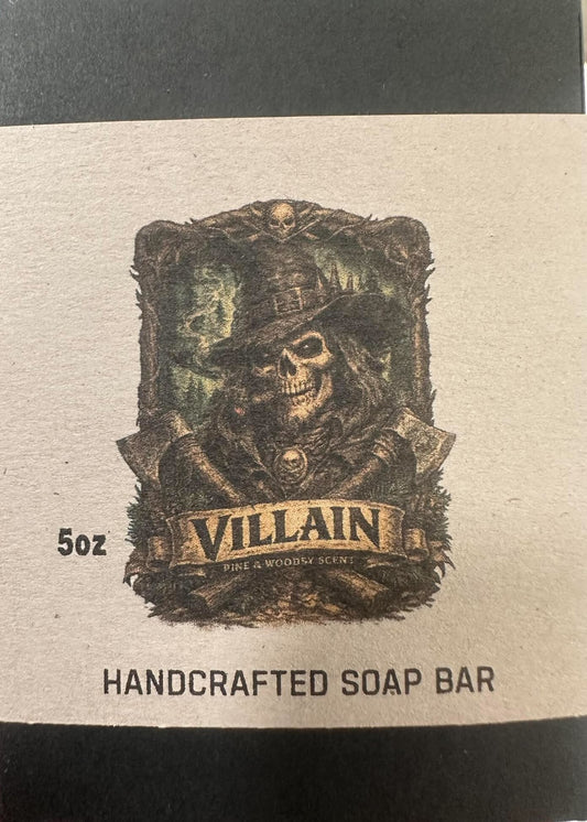 VILLAIN Handmade Cold Process Soap 5.5 OZ | Fresh & Clean Pine Scent