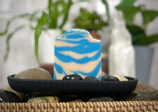 Handcrafted CHECK MATE Soap 5oz | Fresh Masculine Cologne Fragrance | Unique Layered Design | Ideal Gift for Him | Cold Process Soap
