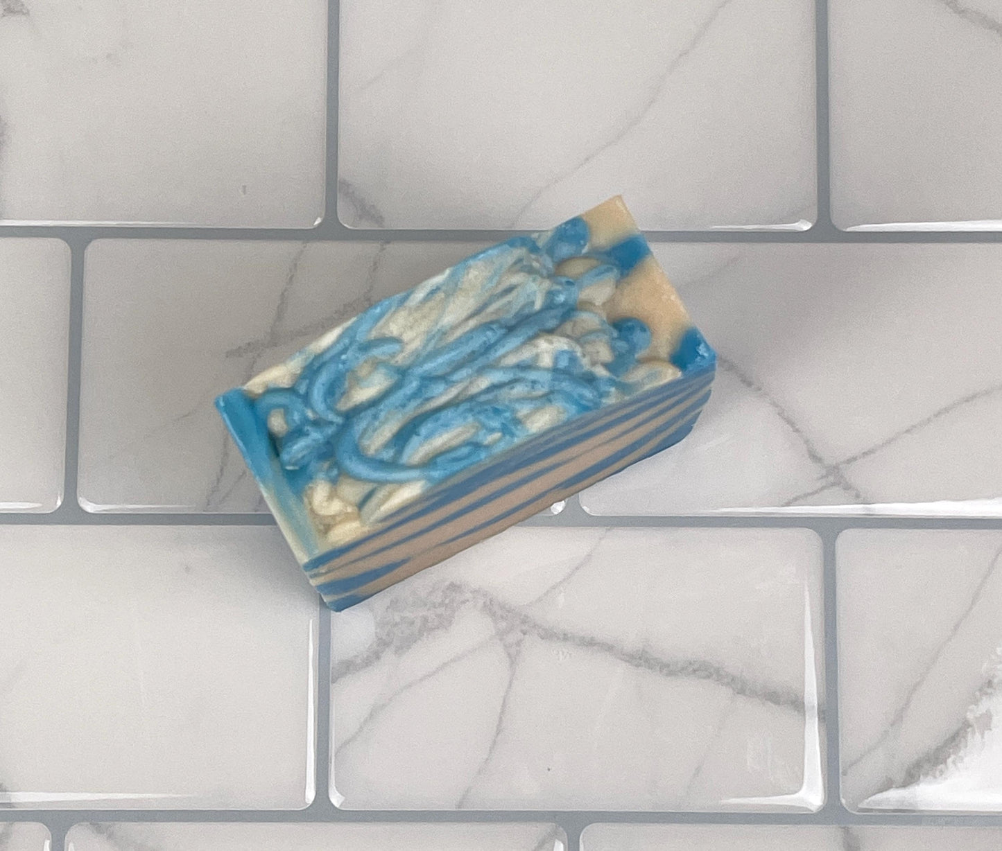 Handcrafted CHECK MATE Soap 5oz | Fresh Masculine Cologne Fragrance | Unique Layered Design | Ideal Gift for Him | Cold Process Soap