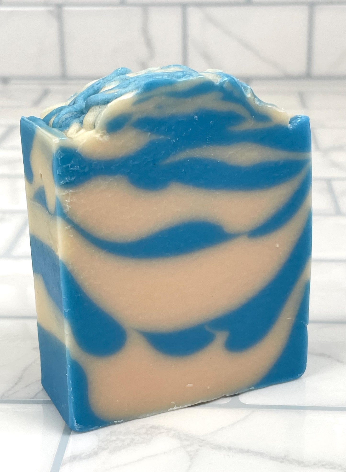 Handcrafted CHECK MATE Soap 5oz | Fresh Masculine Cologne Fragrance | Unique Layered Design | Ideal Gift for Him | Cold Process Soap