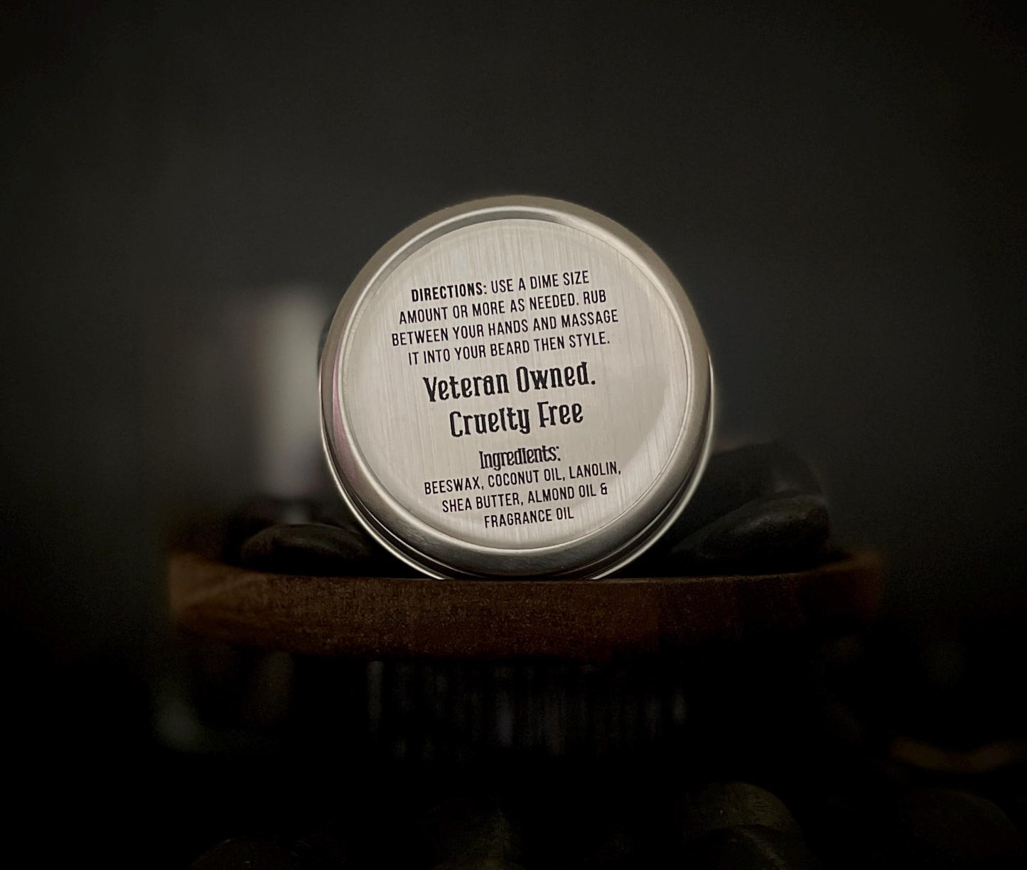 50 Cal Beard Balm 2oz | Spiced Mahogany & Bay Leaf | Premium Beard Oil for Softness, Growth & No Itch
